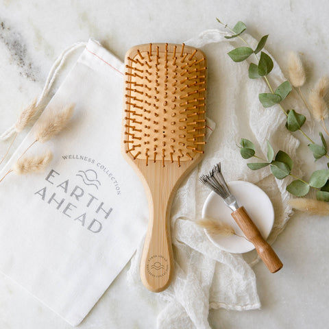 Jewelry & Hair at Hive Provisions - Large square bamboo hair brush