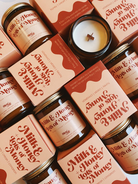 Candles + Home Fragrance at Hive Provisions - Milk & Honey candle