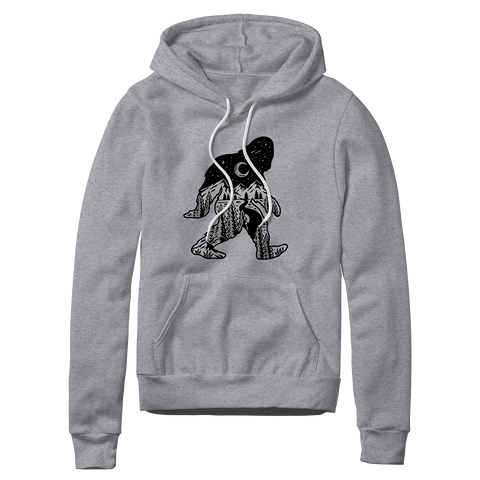 Sasquatch Night Pullover Hoodie Sweatshirt