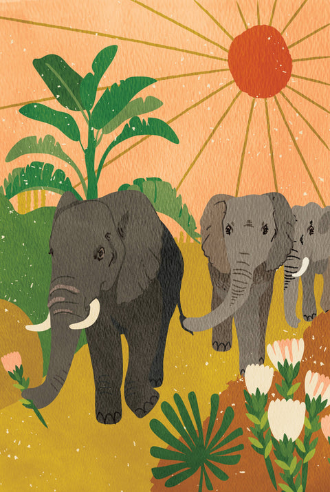 Elephant Family Paint-by-Number Kit for Kids - image 6