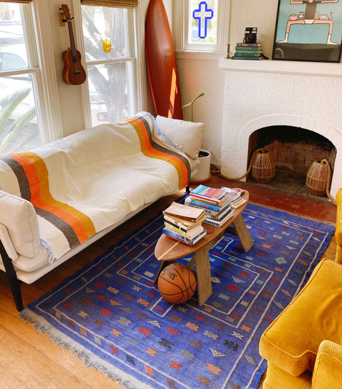 70s - Recycled throw blanket - image 3