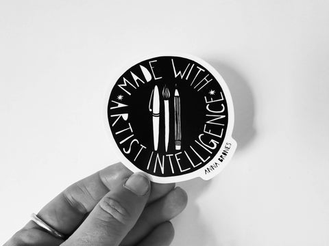 Made with Artist Intelligence Sticker