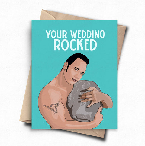 Your Wedding Rocked Card