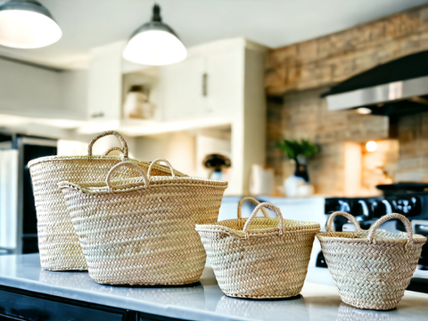 French straw shopping basket - image 2