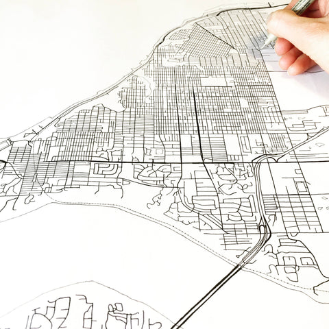 Tacoma Washington City Lines ART PRINT - image 4