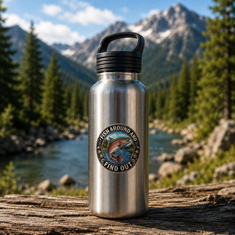 Fish Around and Find Out Rainbow Trout Sticker