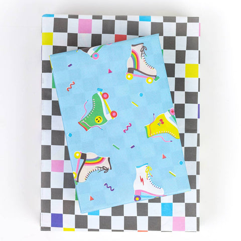 Roller Skates / 80s - Double Sided Wrapping Paper