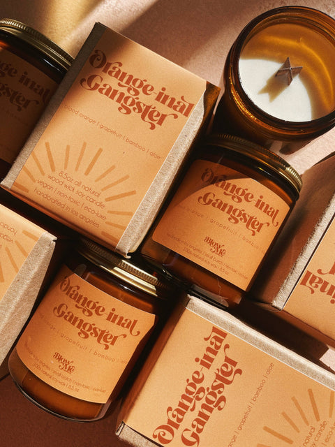 Orange-inal Gangster Candle