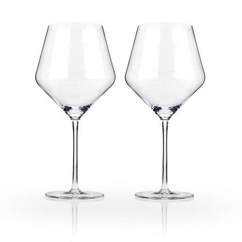Raye(TM) Angled Crystal Burgundy Glasses - Set of 2 - image 5