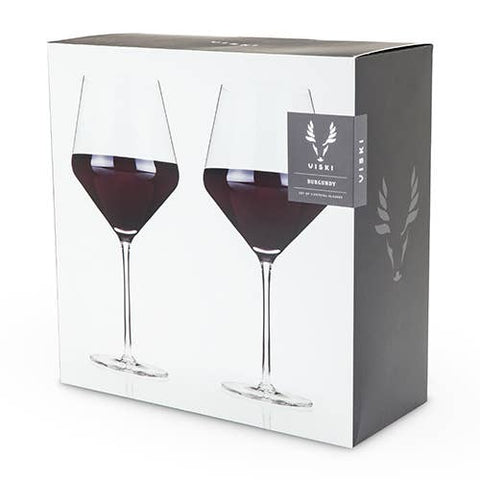 Raye(TM) Angled Crystal Burgundy Glasses - Set of 2 - image 2