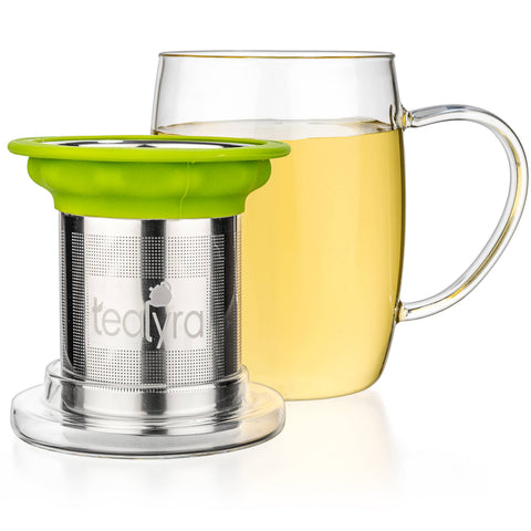 PerfecTEA Glass Cup Infuser - Perfect Tea Mug - image 2