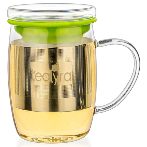 PerfecTEA Glass Cup Infuser - Perfect Tea Mug - image 4
