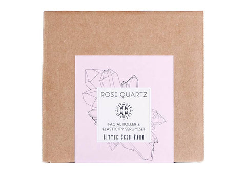 Rose Quartz Roller + Elasticity Serum Gift Set - image 3
