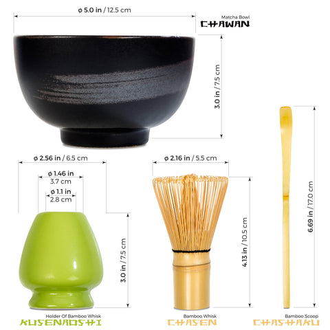 Matcha Tea Startup Gift Set - Bowl, Whisk, Scoop, Holder - image 8