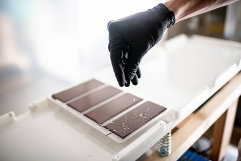 70% Colombia with Ghost Chili Salt Chocolate Bar