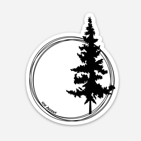 Single Tree Sticker