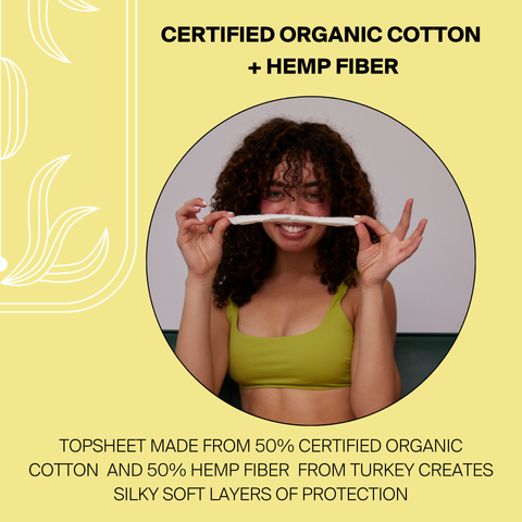 Super Organic Biodegradable Hemp Fiber Pads (12 ct)