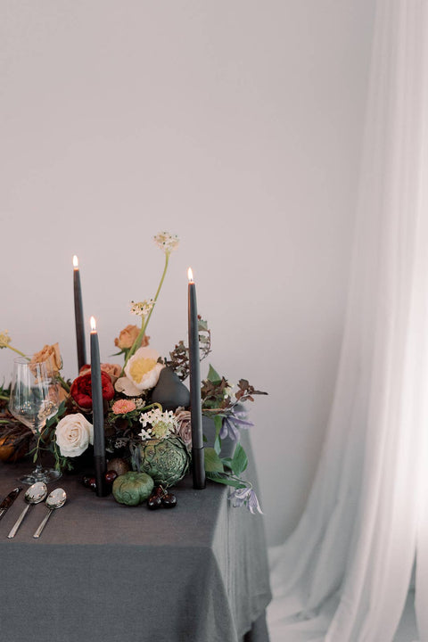 Charcoal Beeswax Dipped Candles 10" - image 6