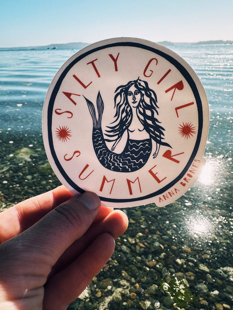 Salty Girl Summer Sticker - image 2