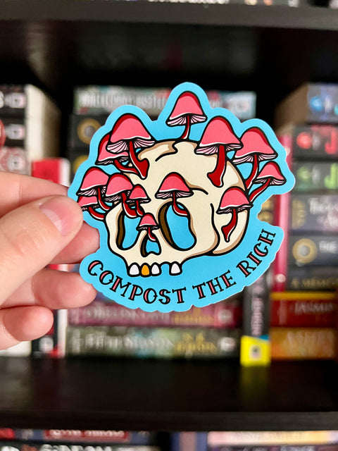 Compost the Rich Skull Sticker - image 2