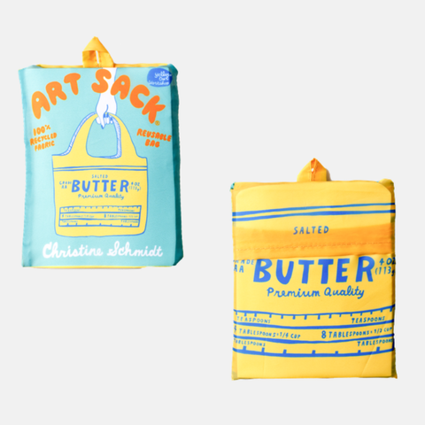 Butter Art Reusable Tote Bag