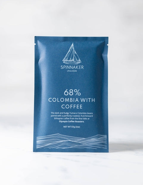 68% Colombia with Coffee Chocolate Bar