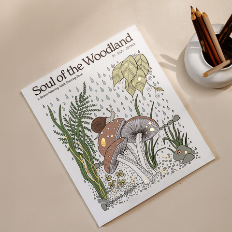 Soul of the Woodland: An Adult Coloring Book with Mushrooms - image 2
