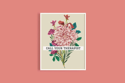 Call Your Therapist Print