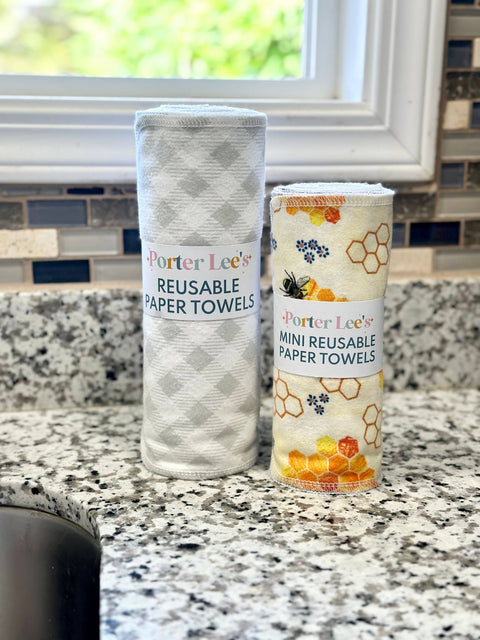Mini Reusable Paper Towels (24 Count)