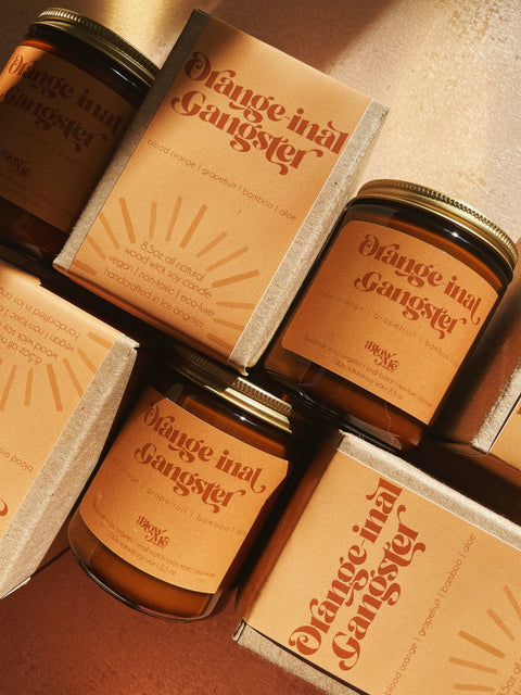 Orange-inal Gangster Candle