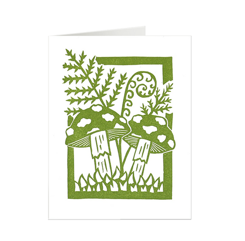 Mushroom & Fern Card - image 3