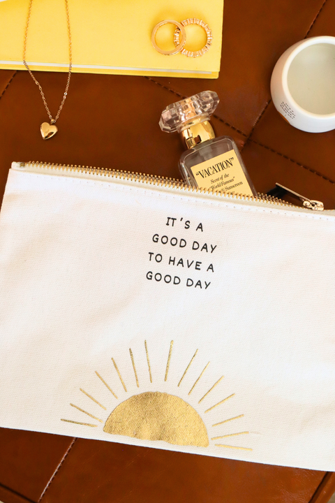 Canvas Pouch It's A Good Day