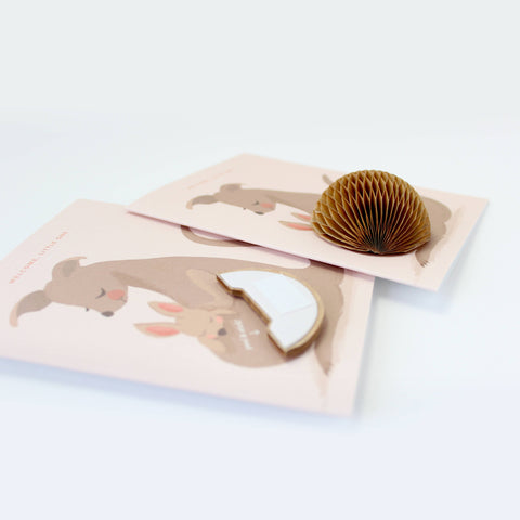 Pop-up Kangaroo New Baby Card - image 4