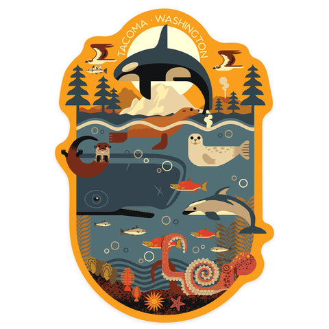 Tacoma, Washington Sticker - image 10
