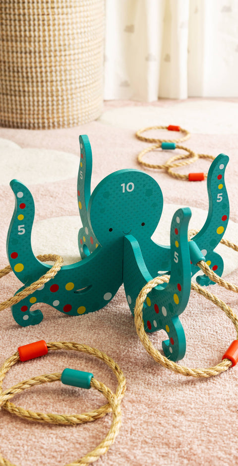 Happy Octopus Wooden Hoopla - image 5