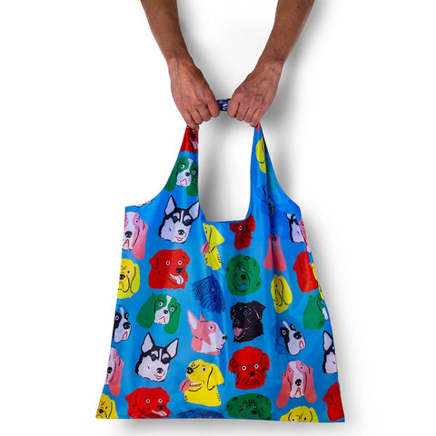 Dogs Art Resusable Tote Bag