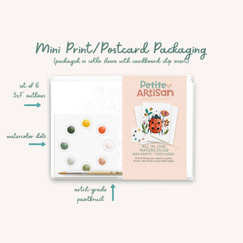 Kids Summer Favs Watercolor Postcard Kit - image 2