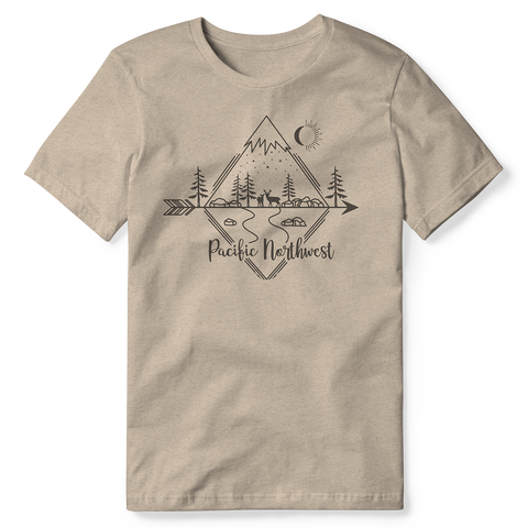 Diamond Scene Night Tri-Blend Tee-Shirt