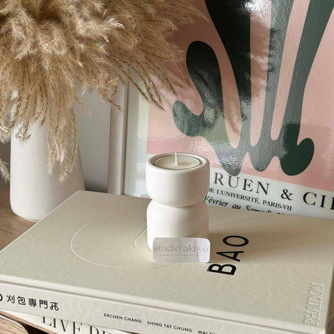Scandi Elevated Single Tea Light Candle Holder - image 3