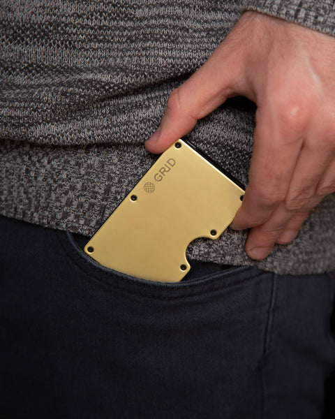 Grid Wallet // Gold Aluminum - image 5