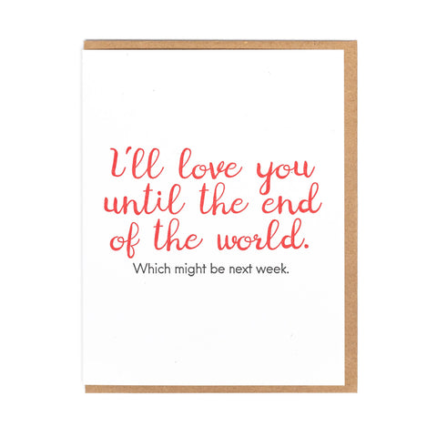 End of the World Greeting Card