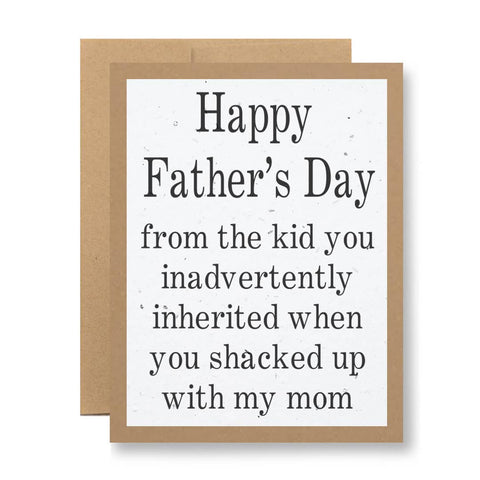Father's Day with my mom - Seed Paper Card