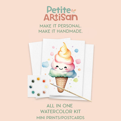Kids Summer Favs Watercolor Postcard Kit