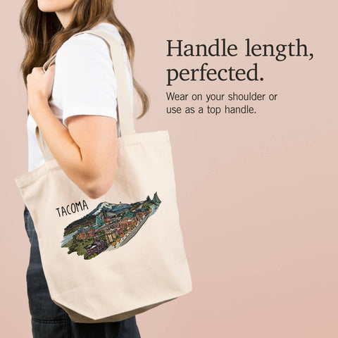 Tacoma, WA Organic Cotton Tote Bag - image 2