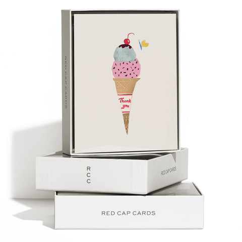 Ice Cream Cone thank you greeting card - image 2