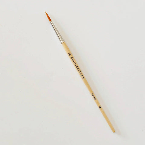 Watercolor paintbrush set of five wood brushes - image 5