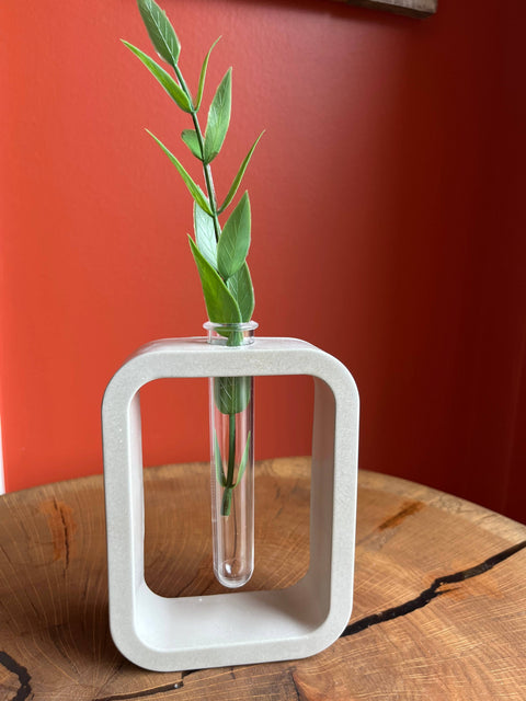 Modern Rectangular Concrete Propagation Planter - image 2