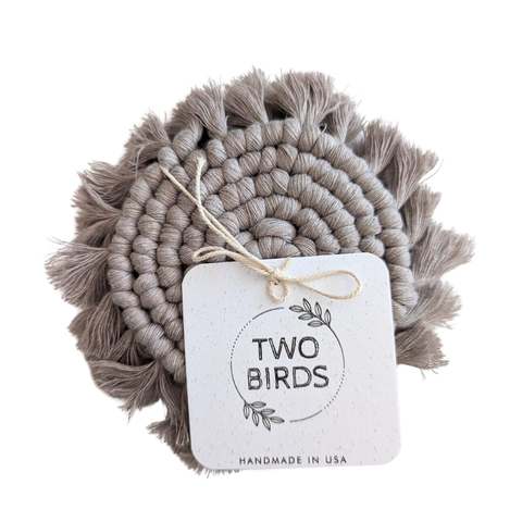 Macrame Coaster Set of 2 - image 3