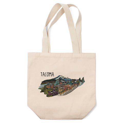Tacoma, WA Organic Cotton Tote Bag