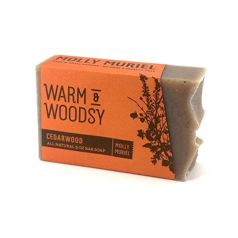 Warm & Woodsy Soap Bar (Cedarwood) 5oz